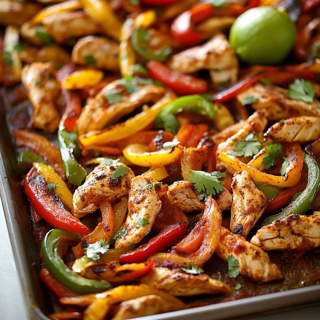 Sheet Pan Chicken Fajitas