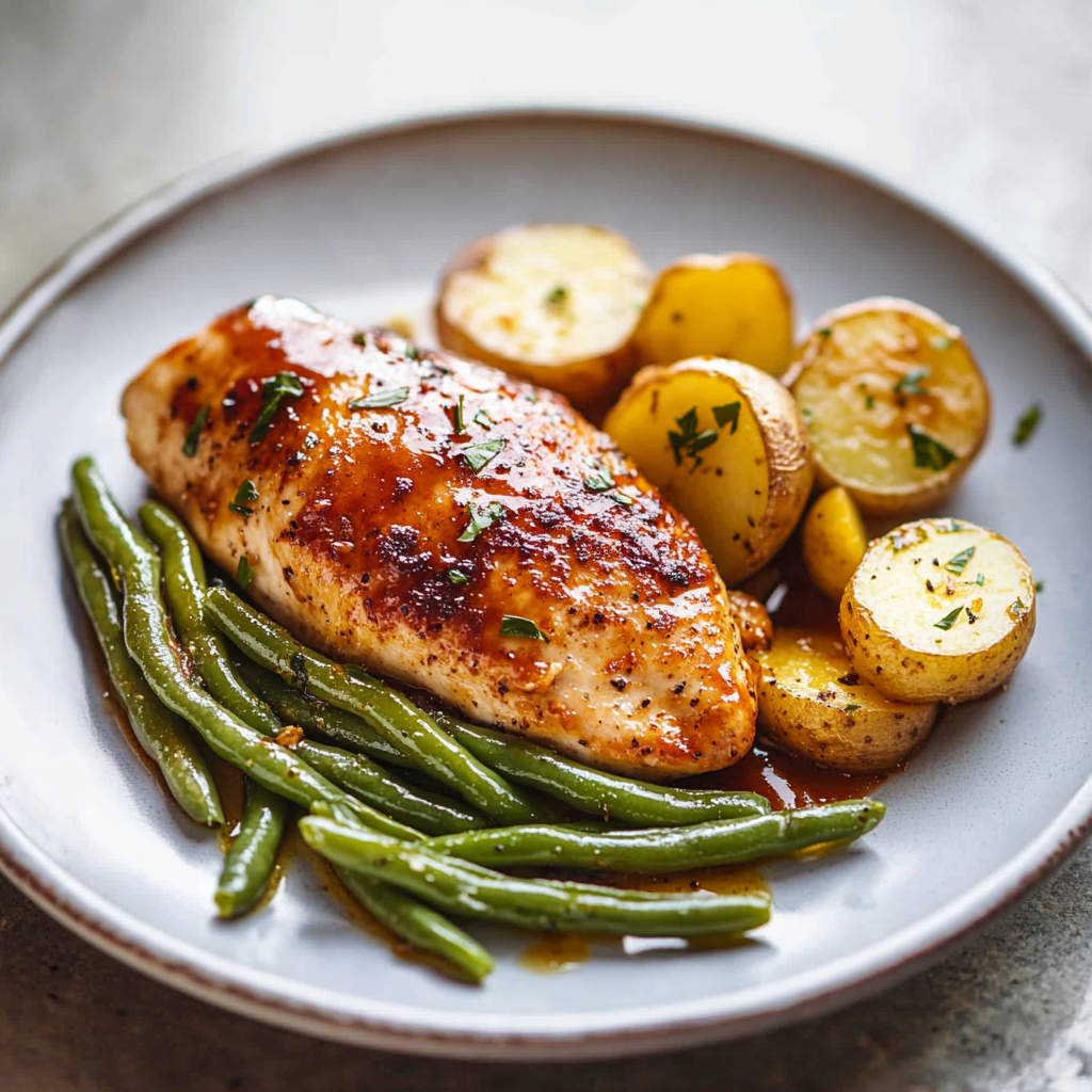 Chicken Green Beans Potatoes Dish