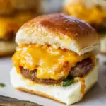 Cheesy Sausage Egg Breakfast Sliders