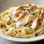 Delicious Rotisserie Chicken Alfredo Dish