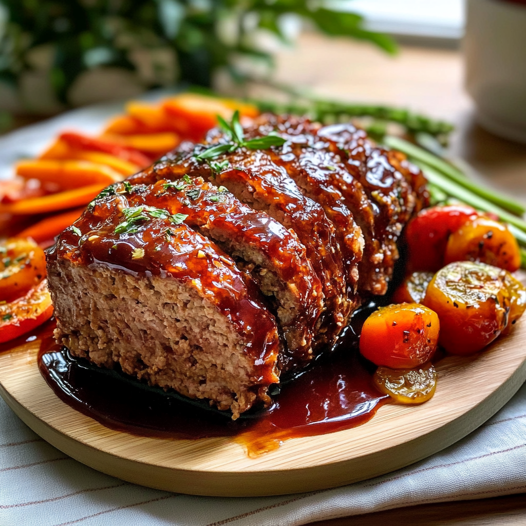 Balsamic Glazed Meatloaf Delight