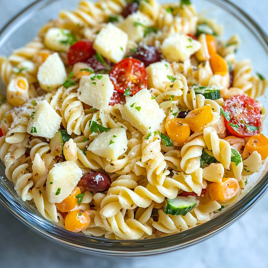 Recipe preparation for Summer pasta salad