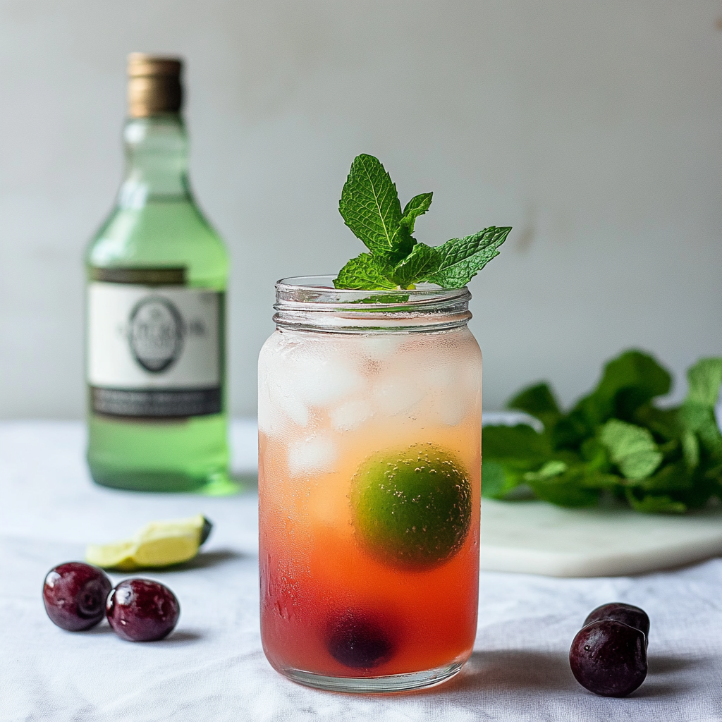 Recipe preparation for Cherry mojito recipe