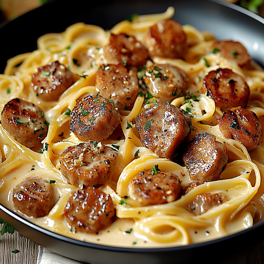 Recipe preparation for Creamy Cajun Pasta Delight