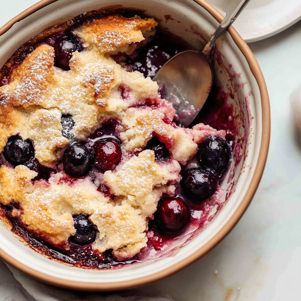 Recipe preparation for Cherry cobbler easy