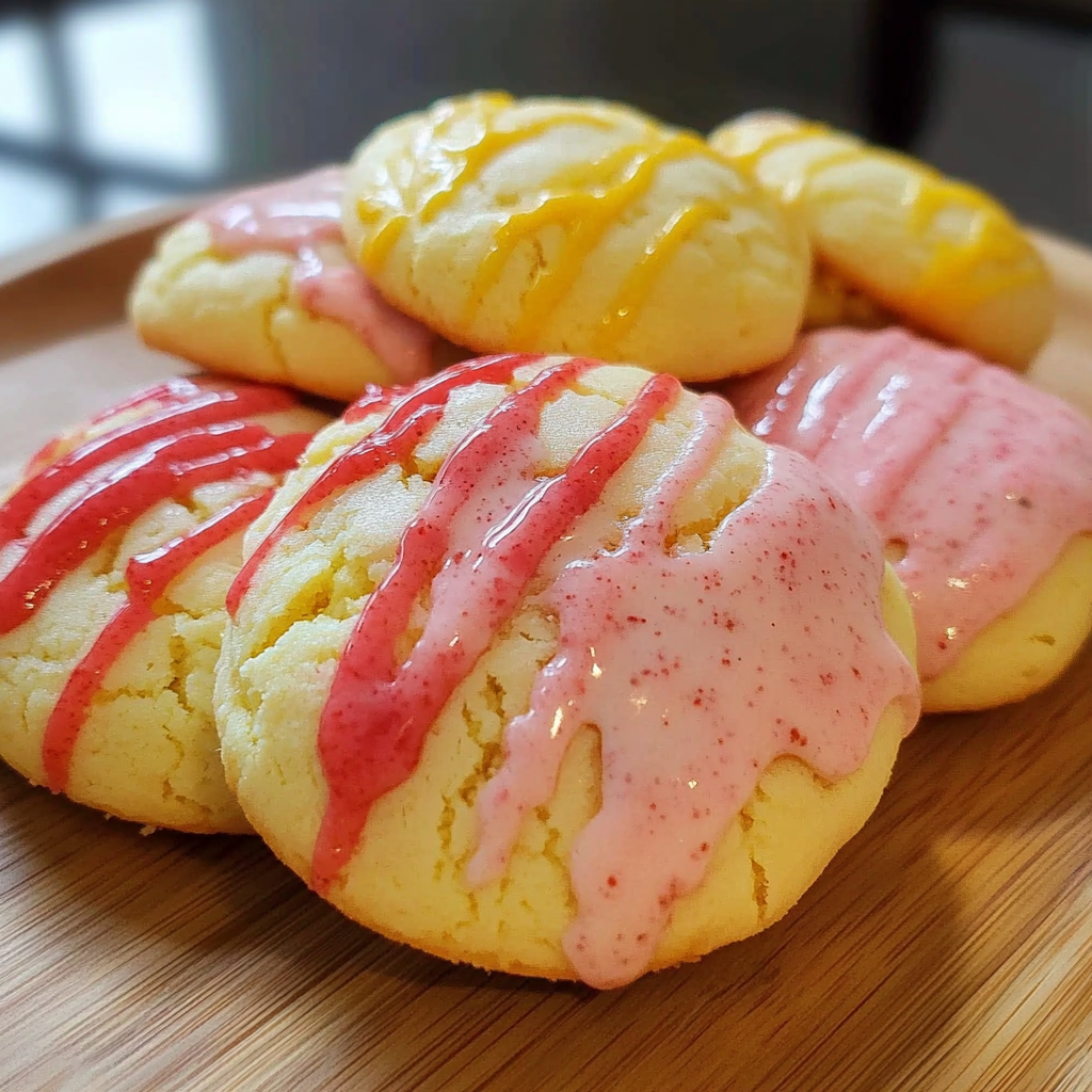 Recipe preparation for Mother's Day Lemon Strawberry Pound Cookies