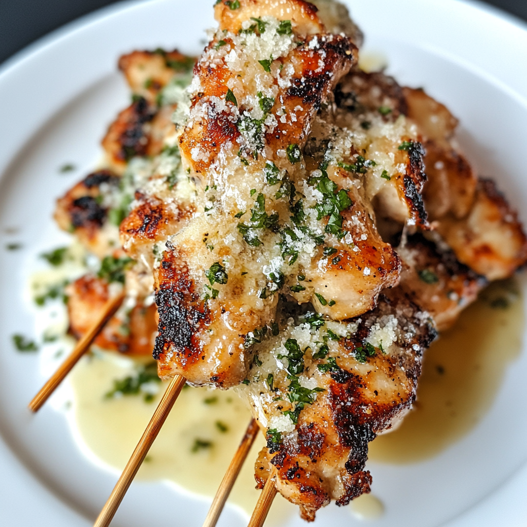 Recipe preparation for Blackstone Garlic Parmesan Chicken