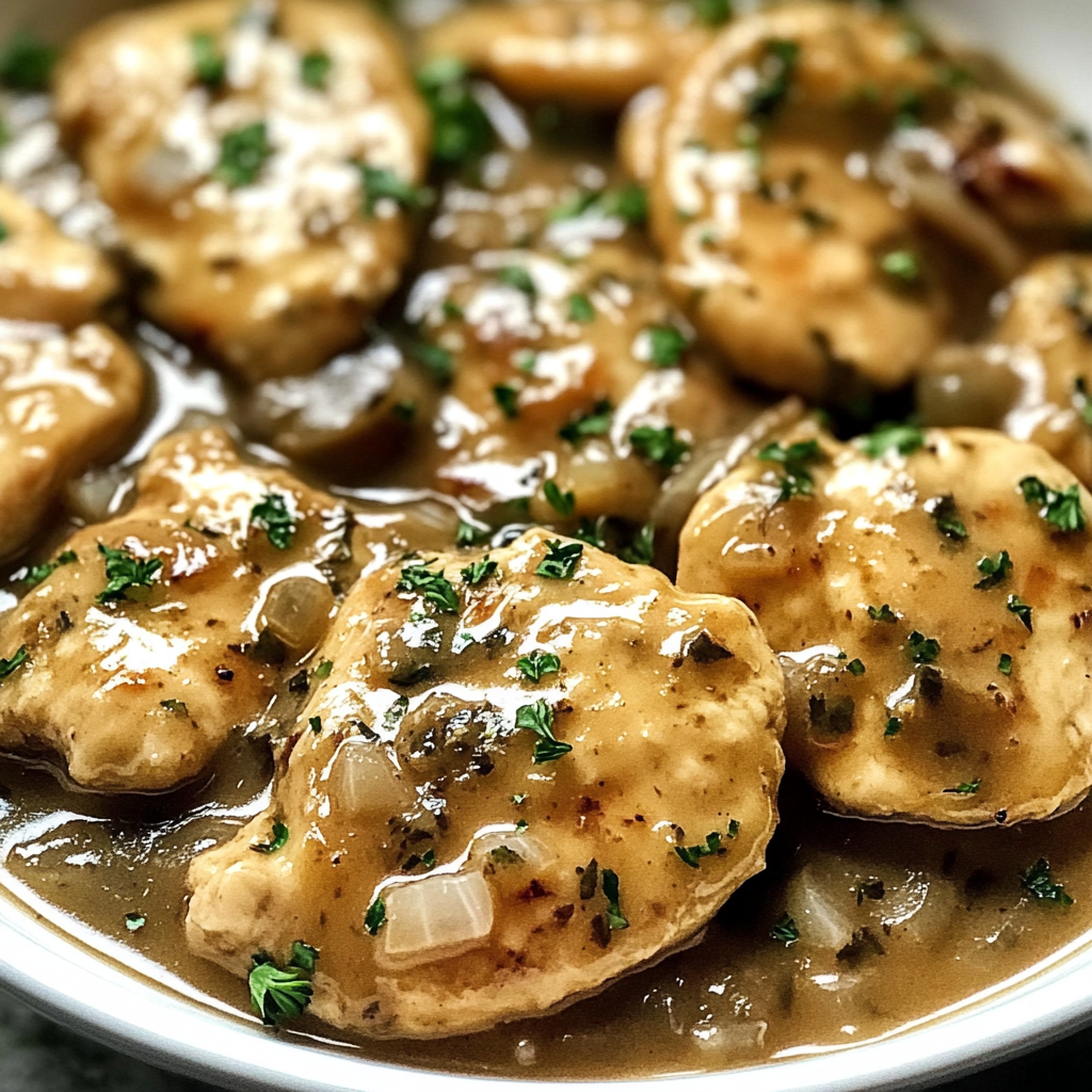 Recipe preparation for Crockpot Chicken Piccata