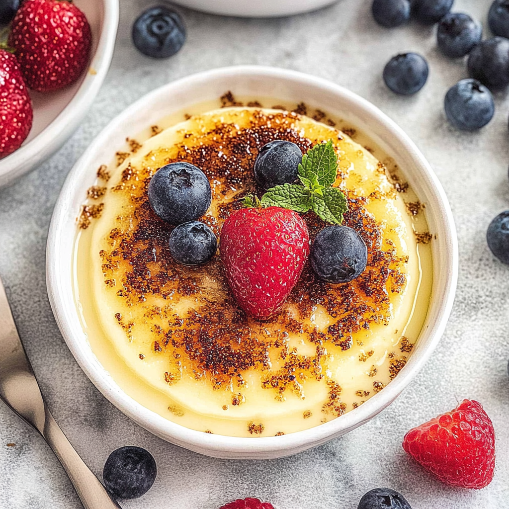 Recipe preparation for Easy Crème Brûlée