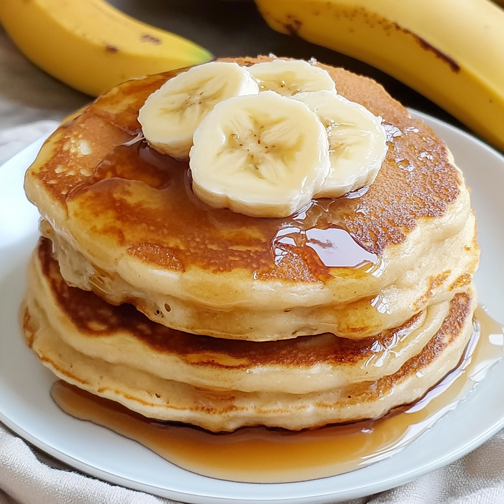 Recipe preparation for Brown Sugar Banana Pancakes