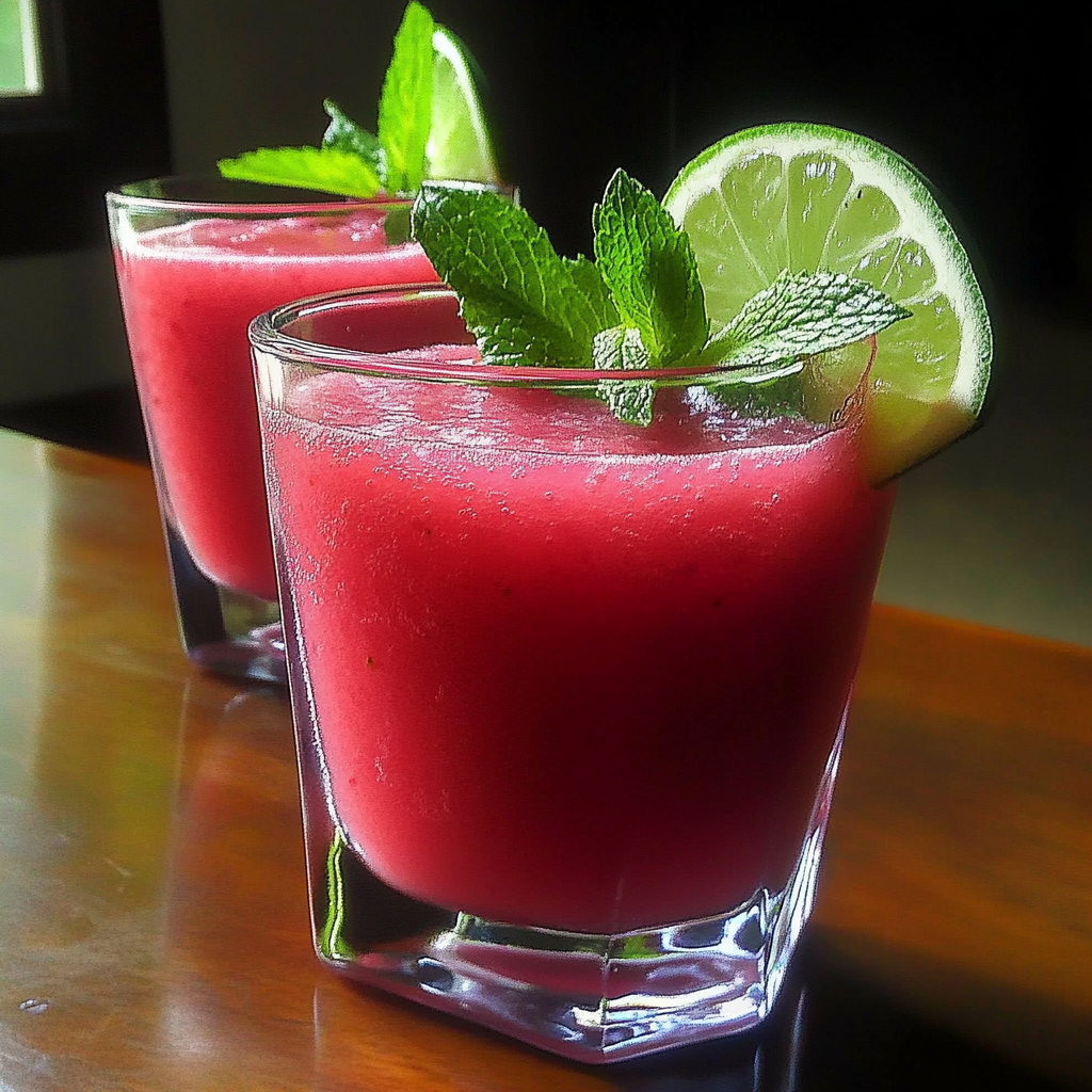 Recipe preparation for Watermelon agua fresca