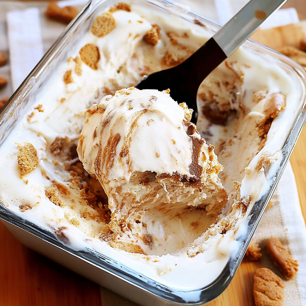 Recipe preparation for Peanut Butter Cookie Ice Cream