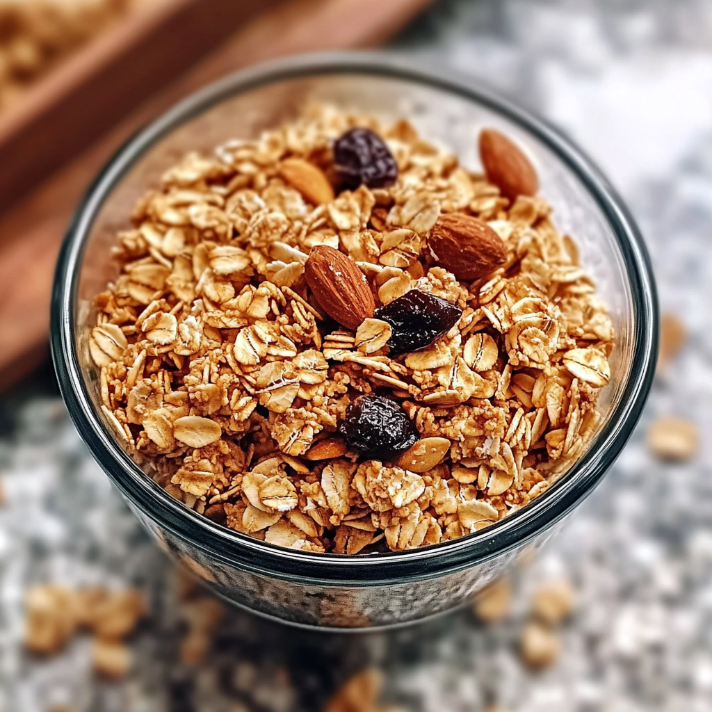 Recipe preparation for Homemade Granola Recipe