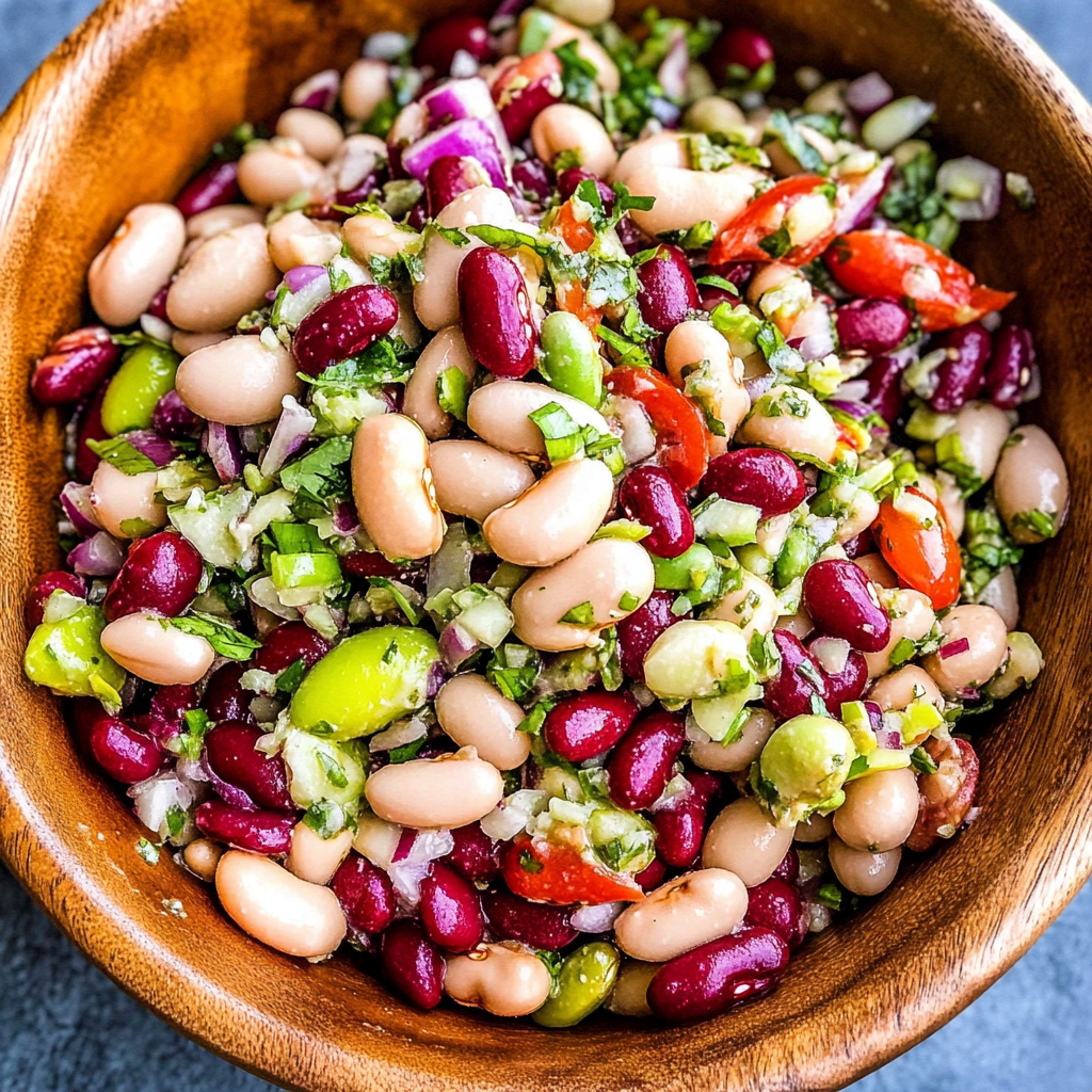 Recipe preparation for 3 Bean Salad