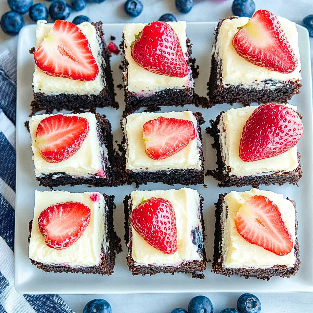 Recipe preparation for Strawberry and Blueberry Oreo Bars
