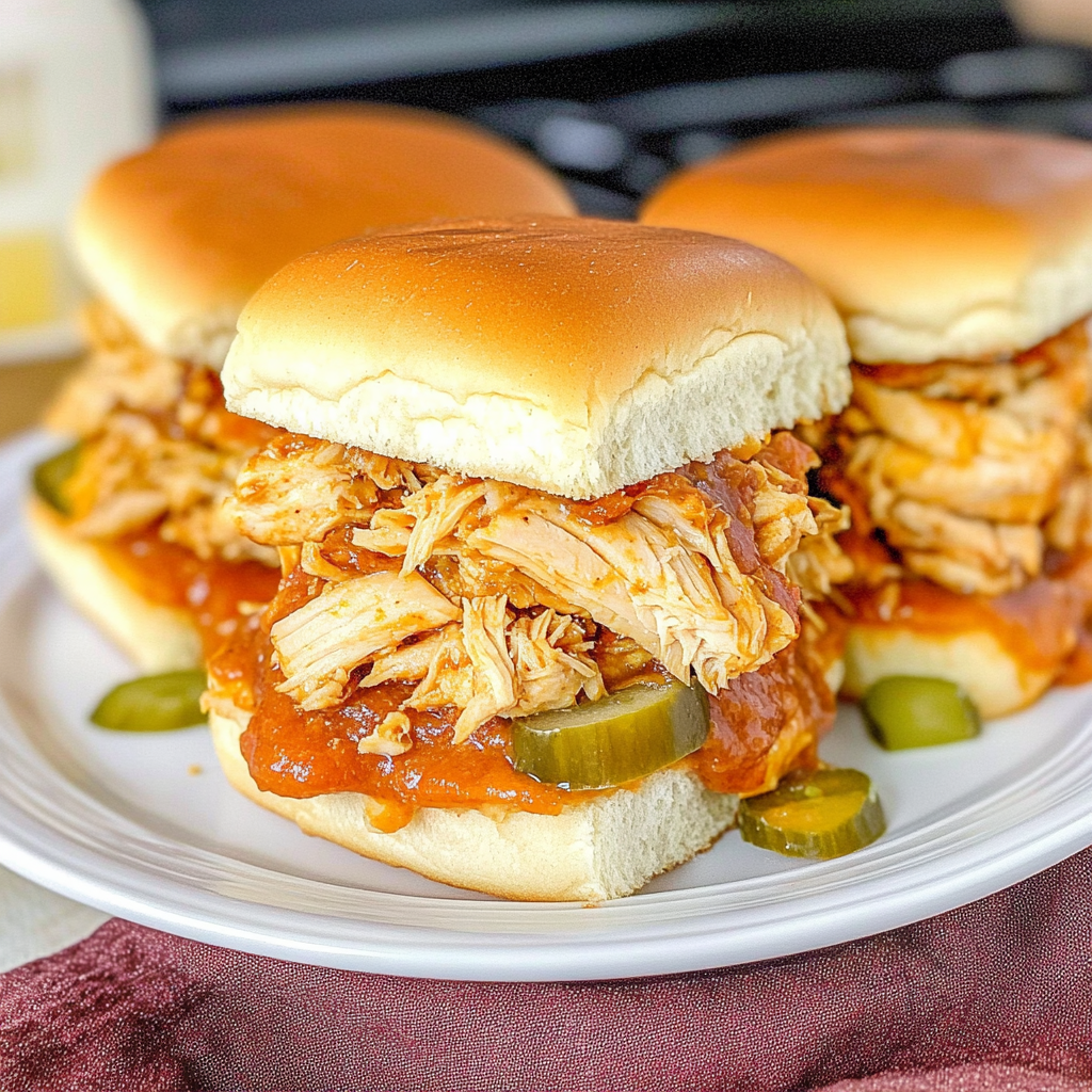 Recipe preparation for BBQ Chicken Sliders