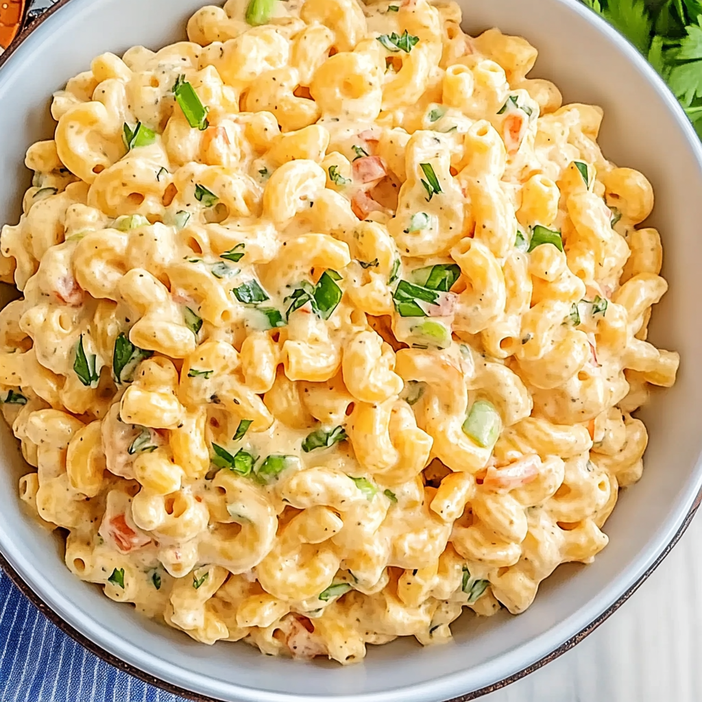 Recipe preparation for Hawaiian Macaroni Salad