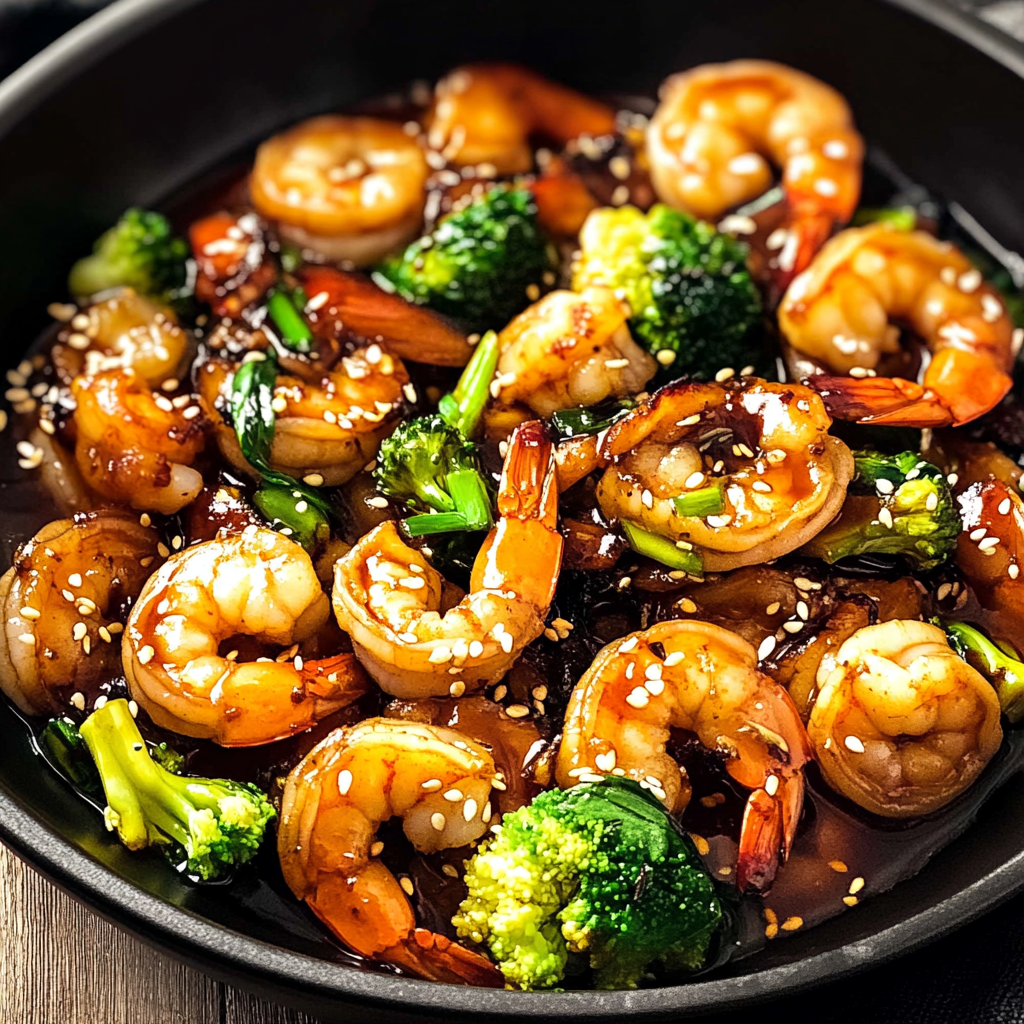 Recipe preparation for Teriyaki Shrimp Stir Fry