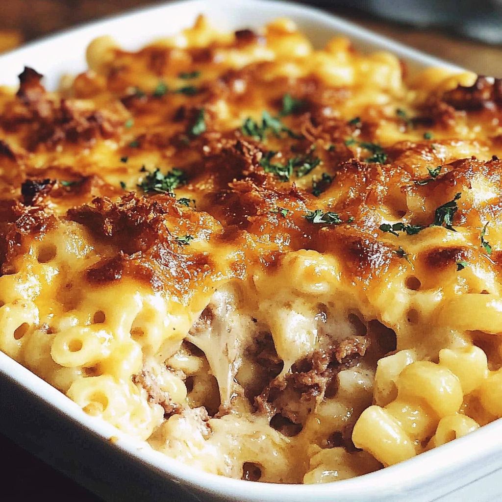 Recipe preparation for Pulled Pork Mac and Cheese