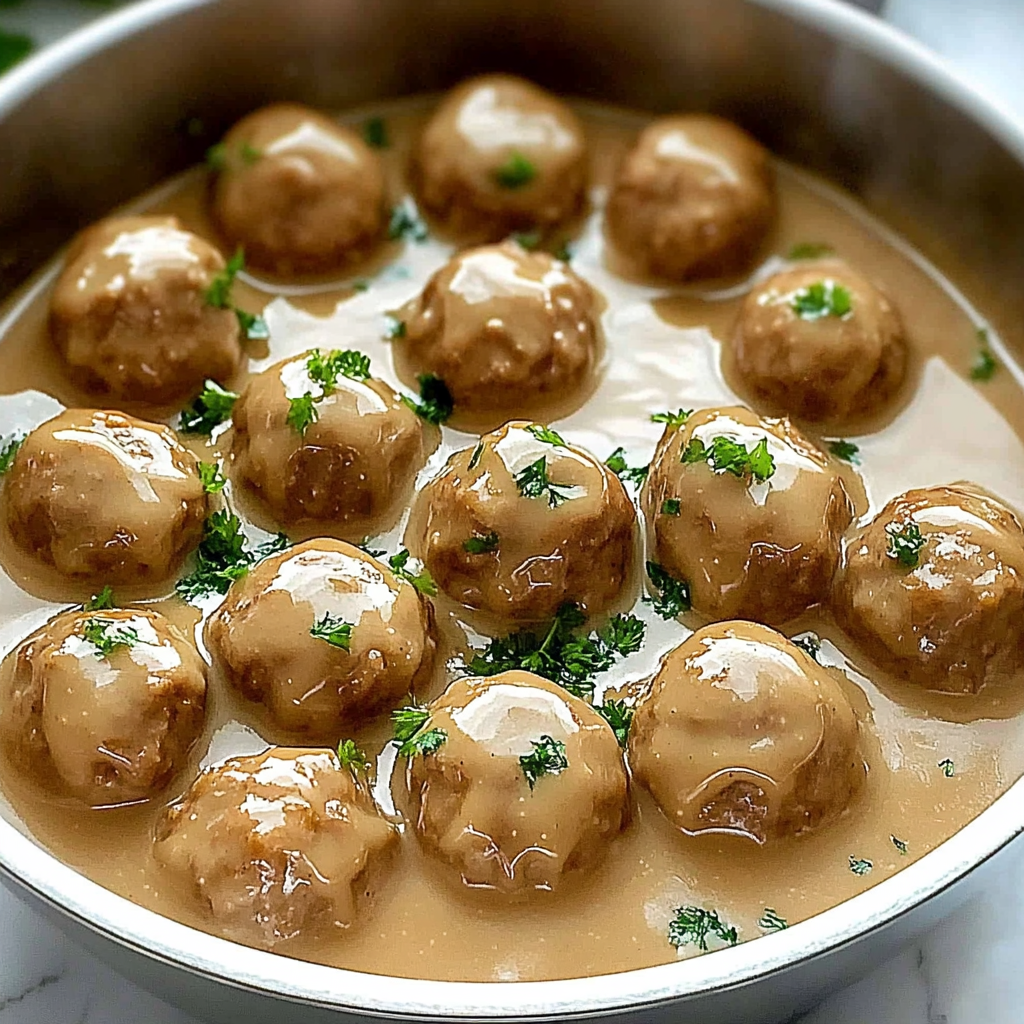 Recipe preparation for Swedish Meatballs Gravy