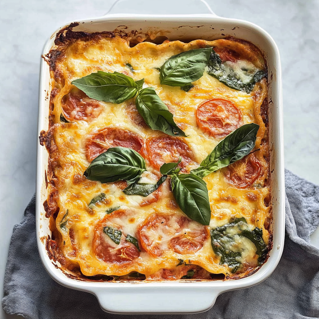 Recipe preparation for Tomato Lasagna