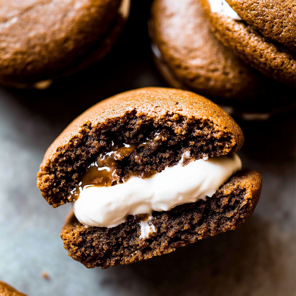Recipe preparation for Gingerbread Whoopie Pies
