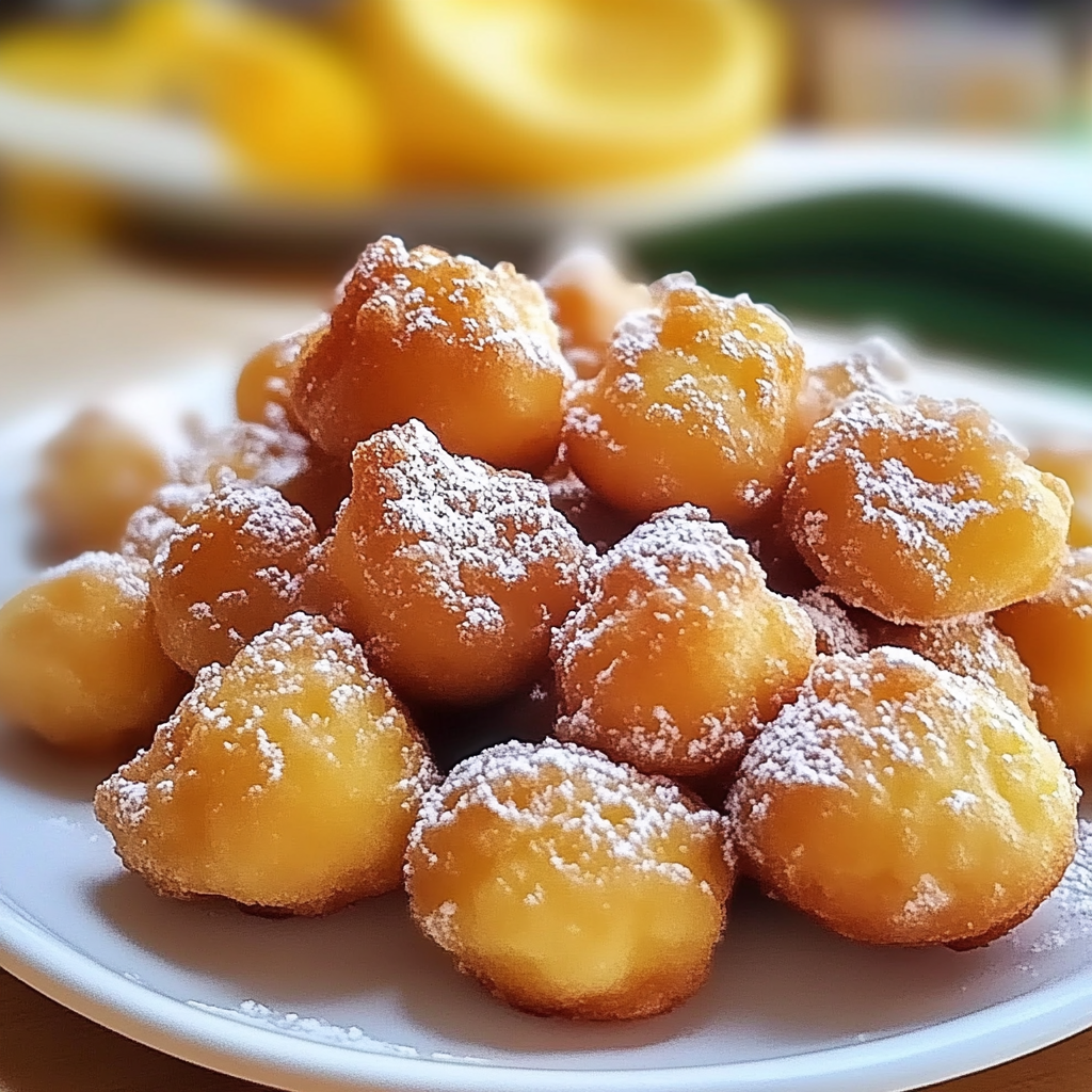 Recipe preparation for Funnel Cake Bites