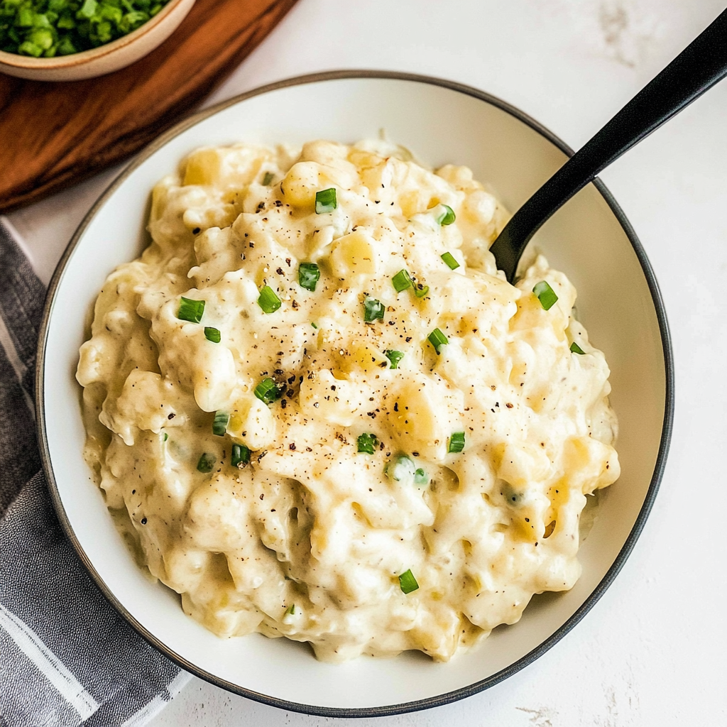 Recipe preparation for Creamy Potato Salad