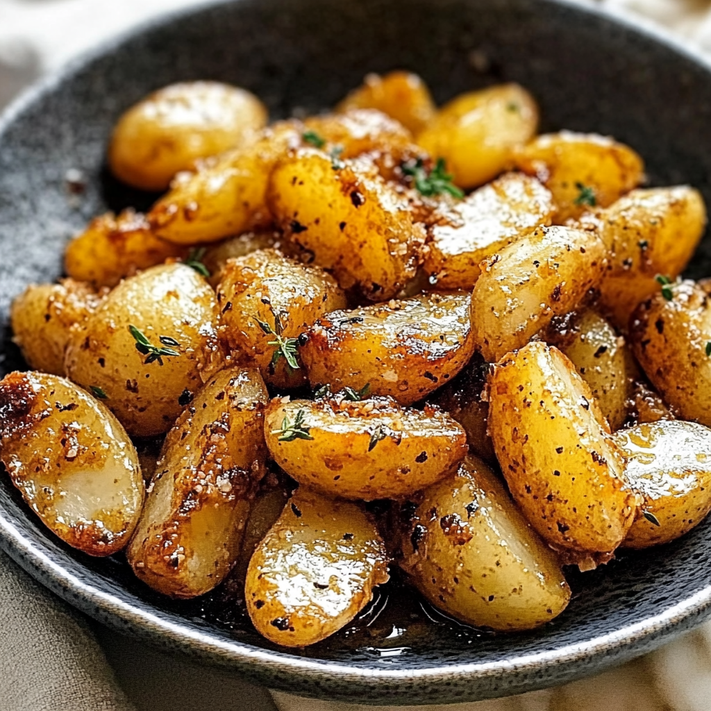 Recipe preparation for Honey Mustard Potatoes