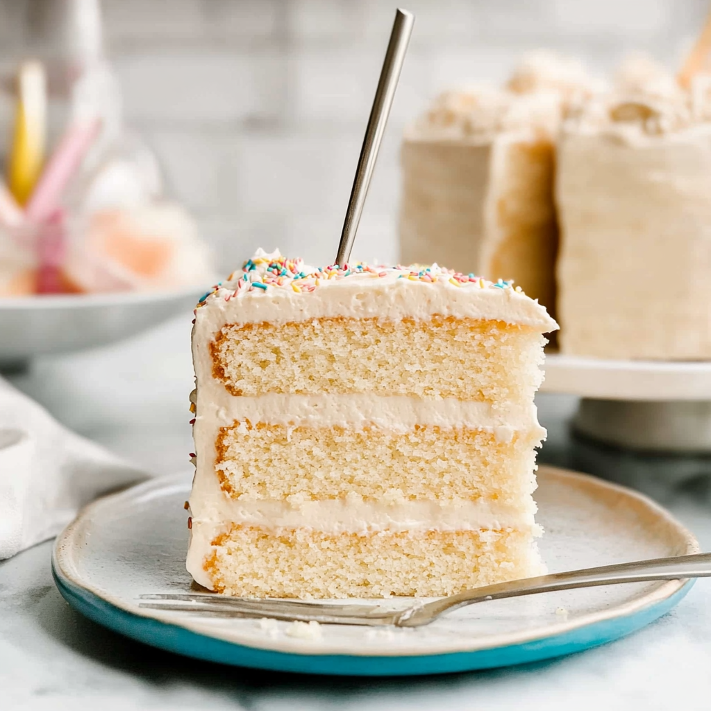 Recipe preparation for 3-Layer Fluffy White Cake