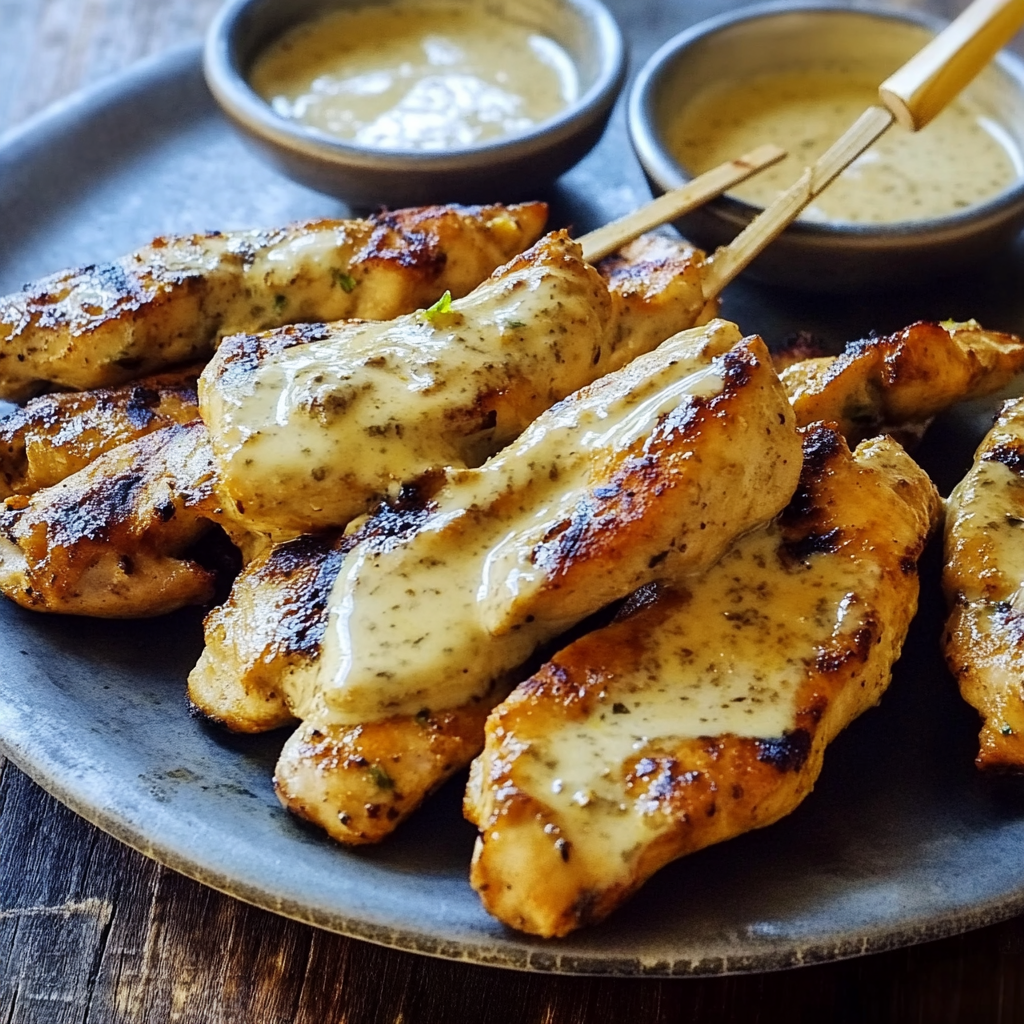 Recipe preparation for Grilled Chicken with Alabama White Sauce