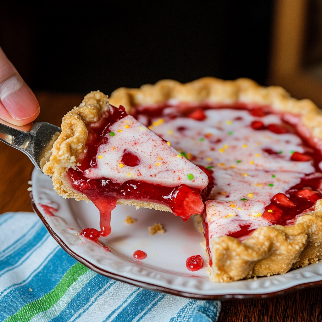 Recipe preparation for Strawberry Pop-Tart Pie