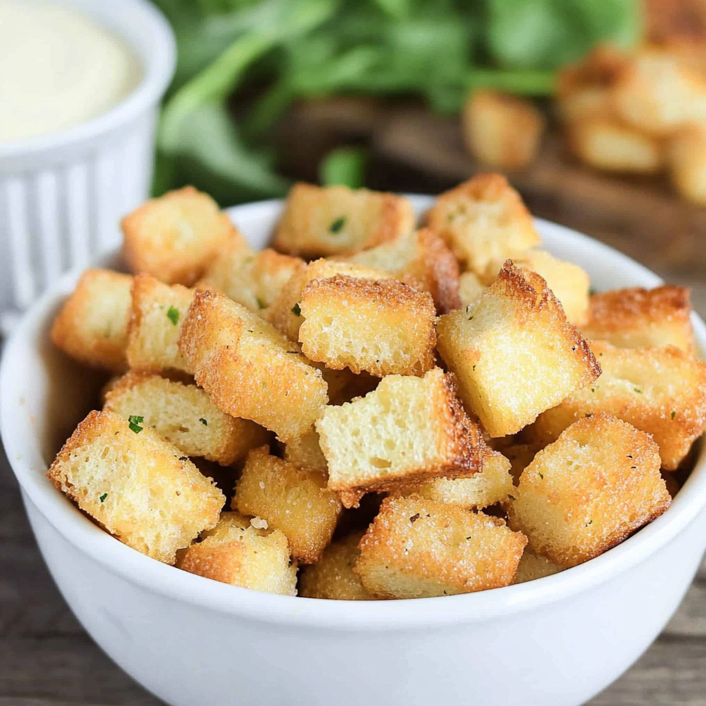 Recipe preparation for Homemade Croutons