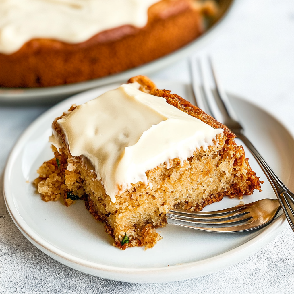 Recipe preparation for Zucchini Cake