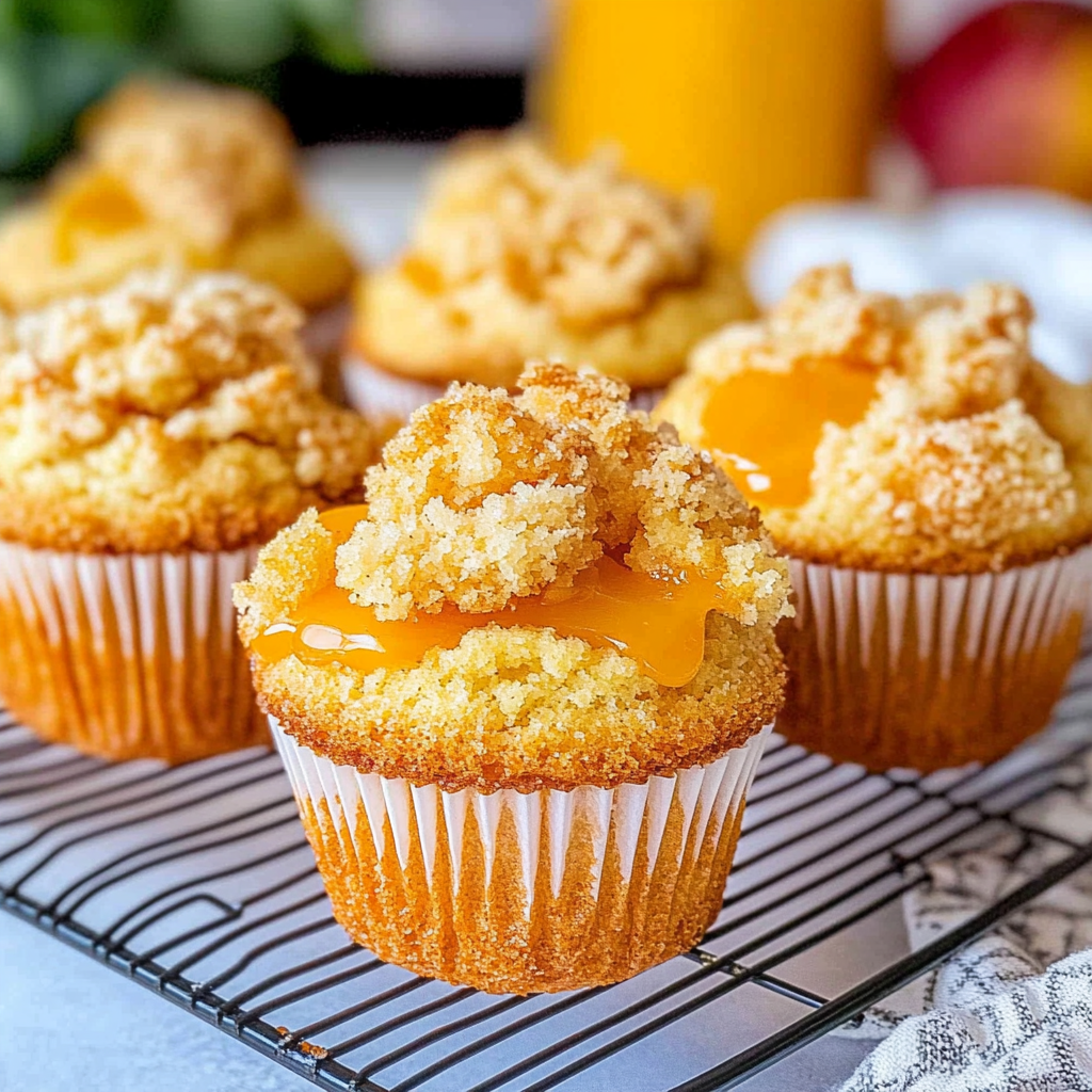 Recipe preparation for Peach Muffins