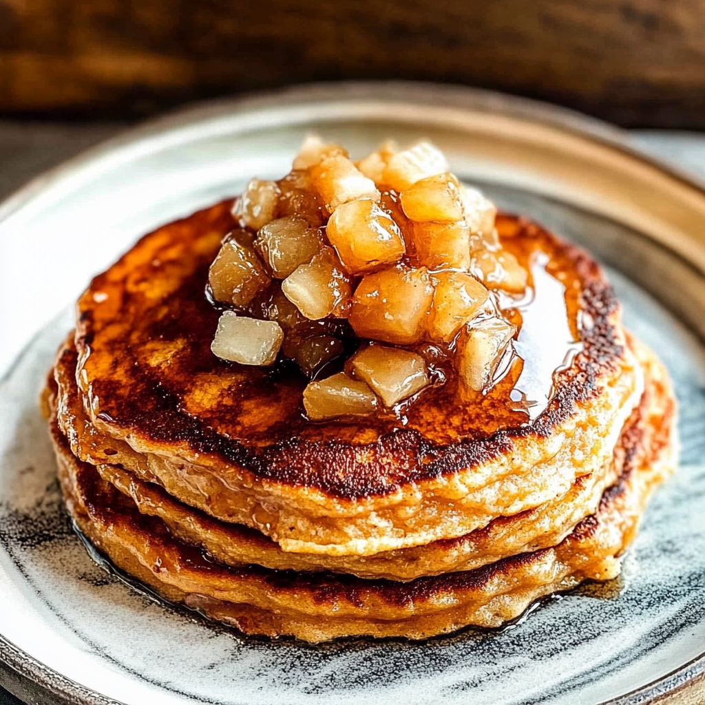 Recipe preparation for Sweet Potato Pancakes