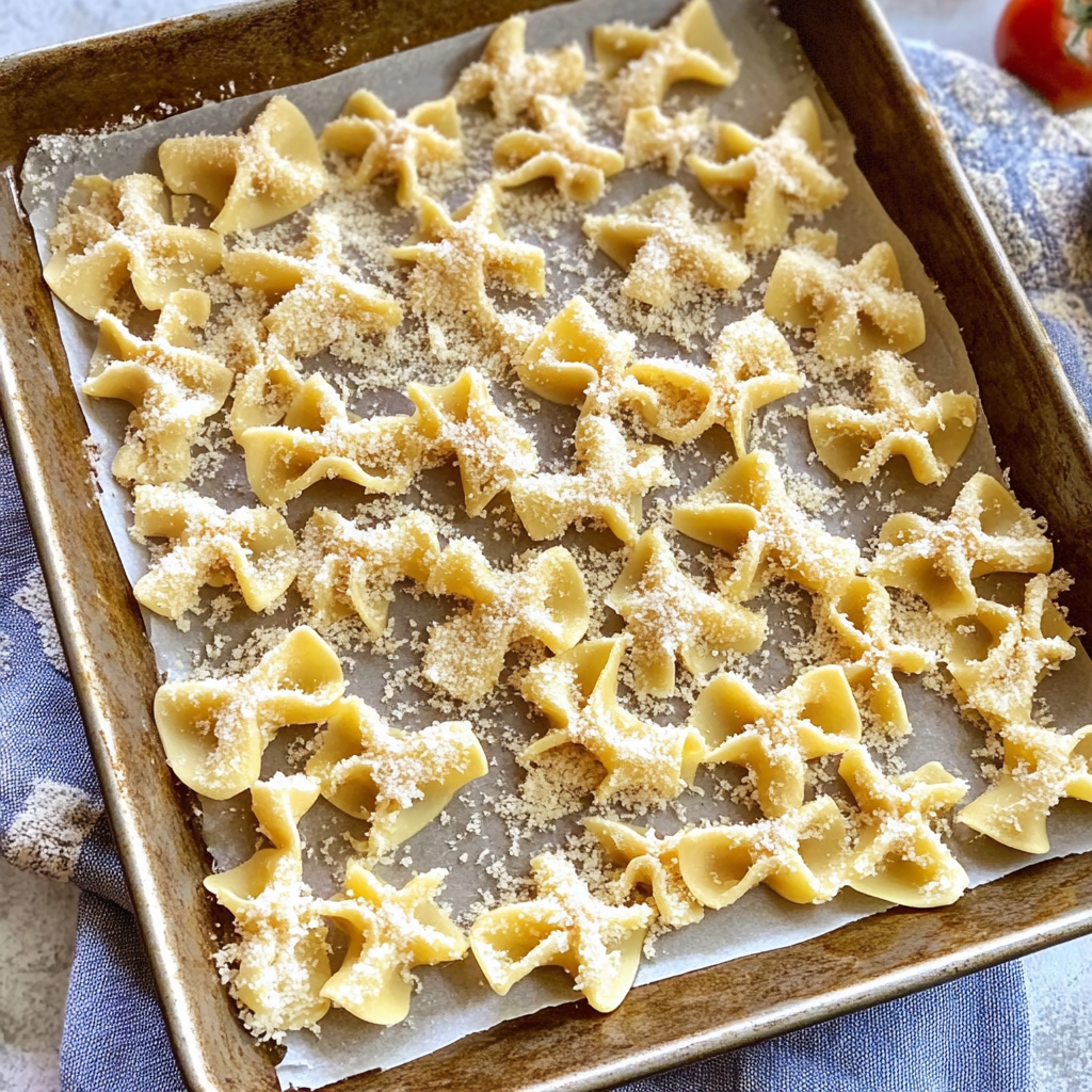 Recipe preparation for Pasta Chips