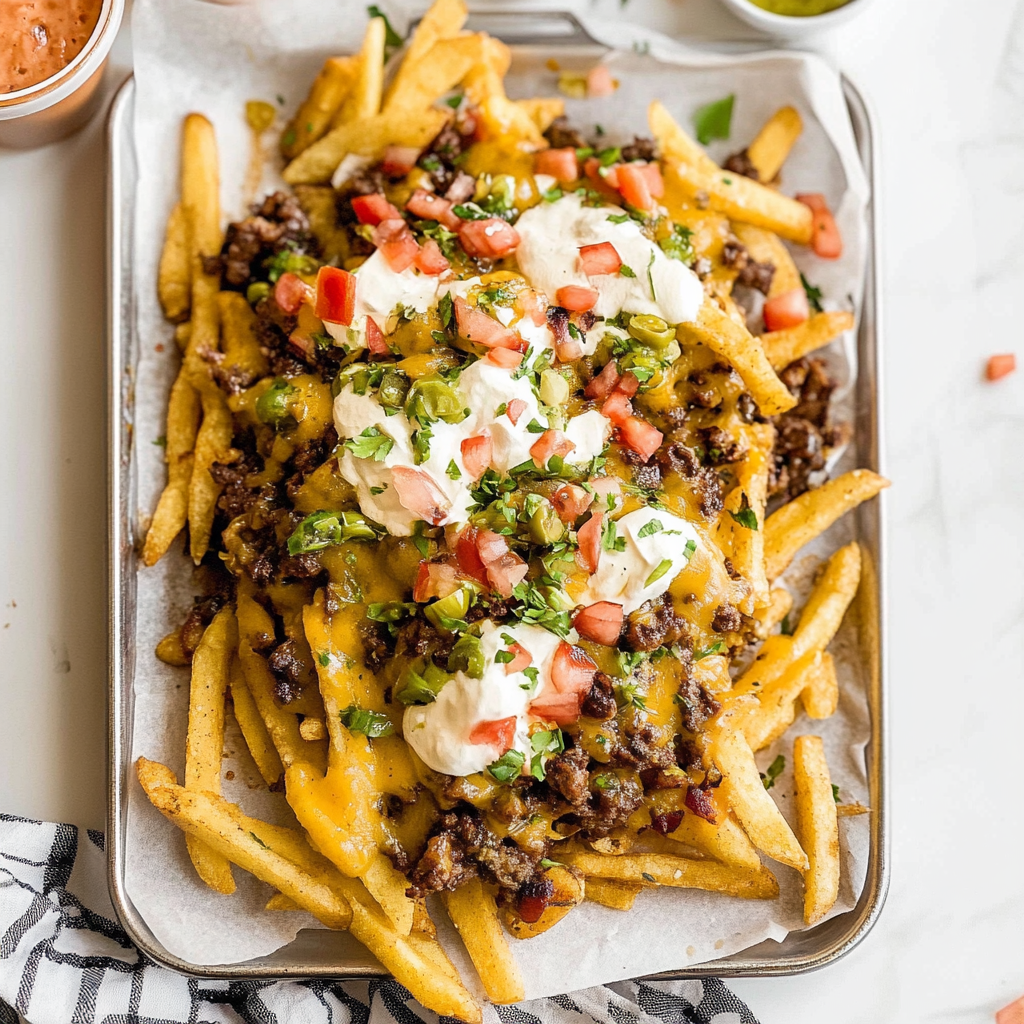 Recipe preparation for Carne Asada Fries