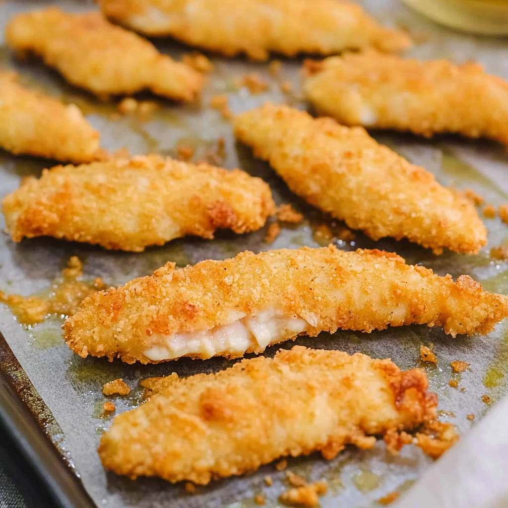 Recipe preparation for Ritz Chicken Tenders