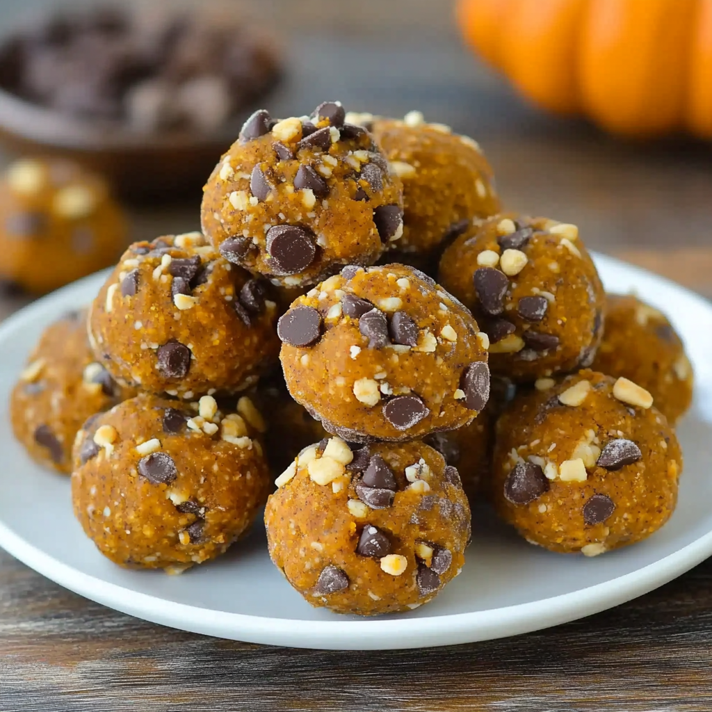 Recipe preparation for No-Bake Pumpkin Bites