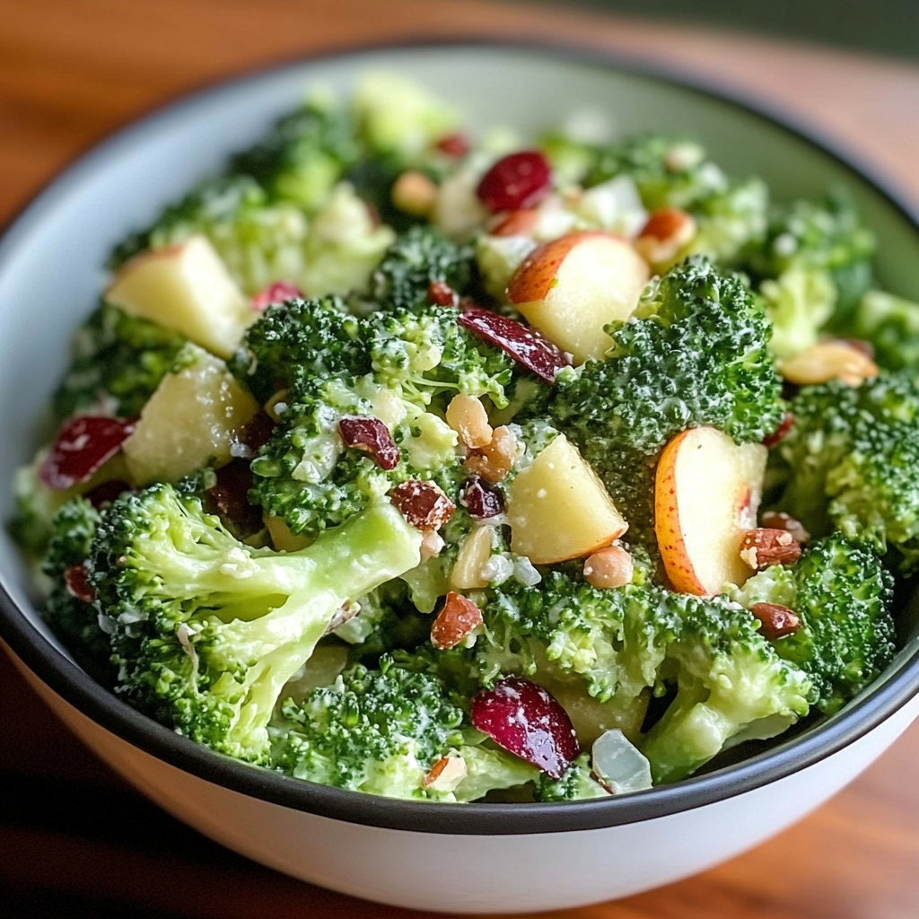 Recipe preparation for Honeycrisp Apple Broccoli Salad