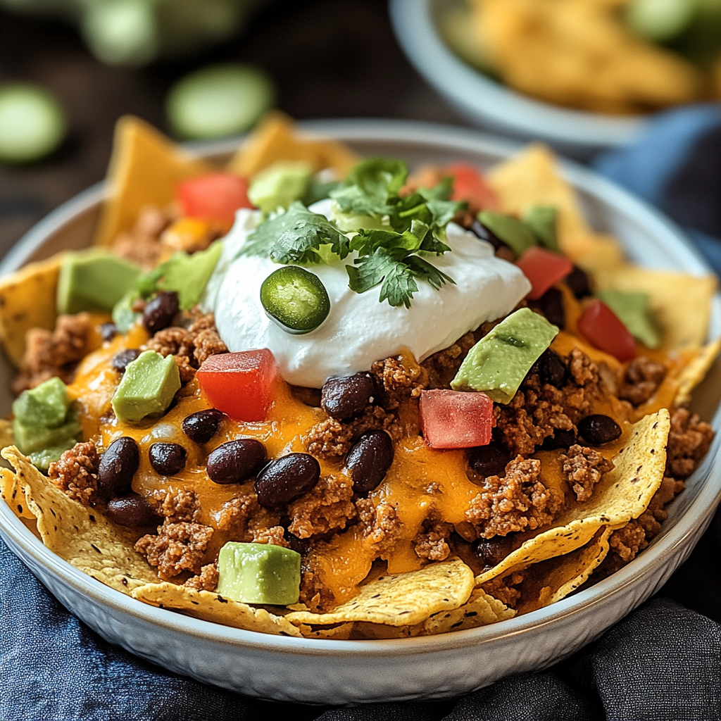 Recipe preparation for Beef and Bean Taco Casserole