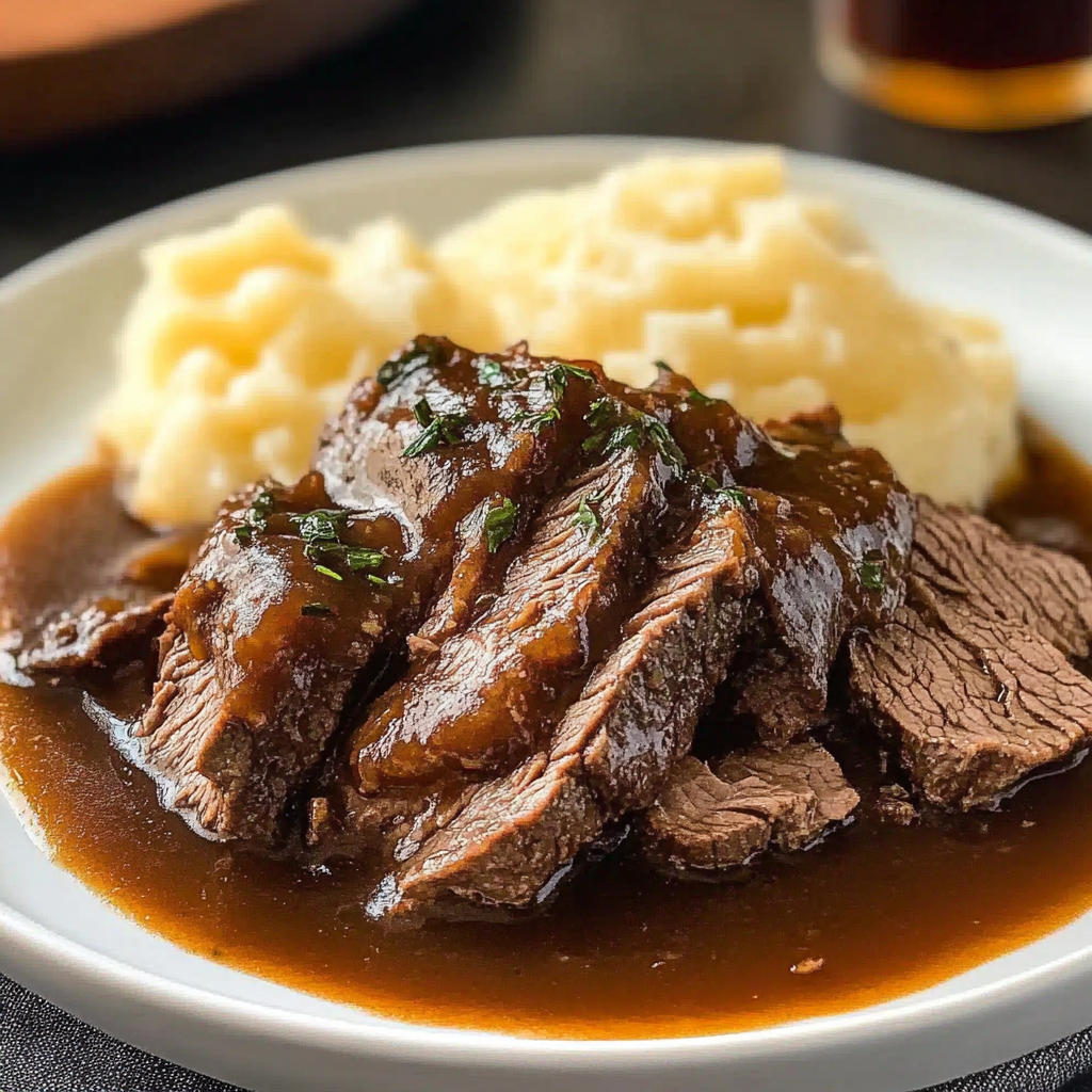 Recipe preparation for Tender Beef Manhattan Dish