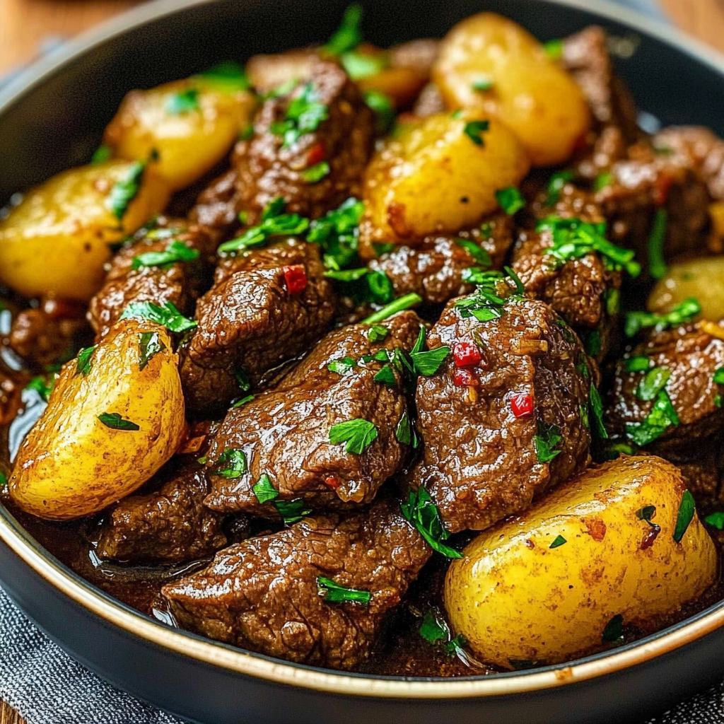 Recipe preparation for Slow Cooker Garlic Butter Beef