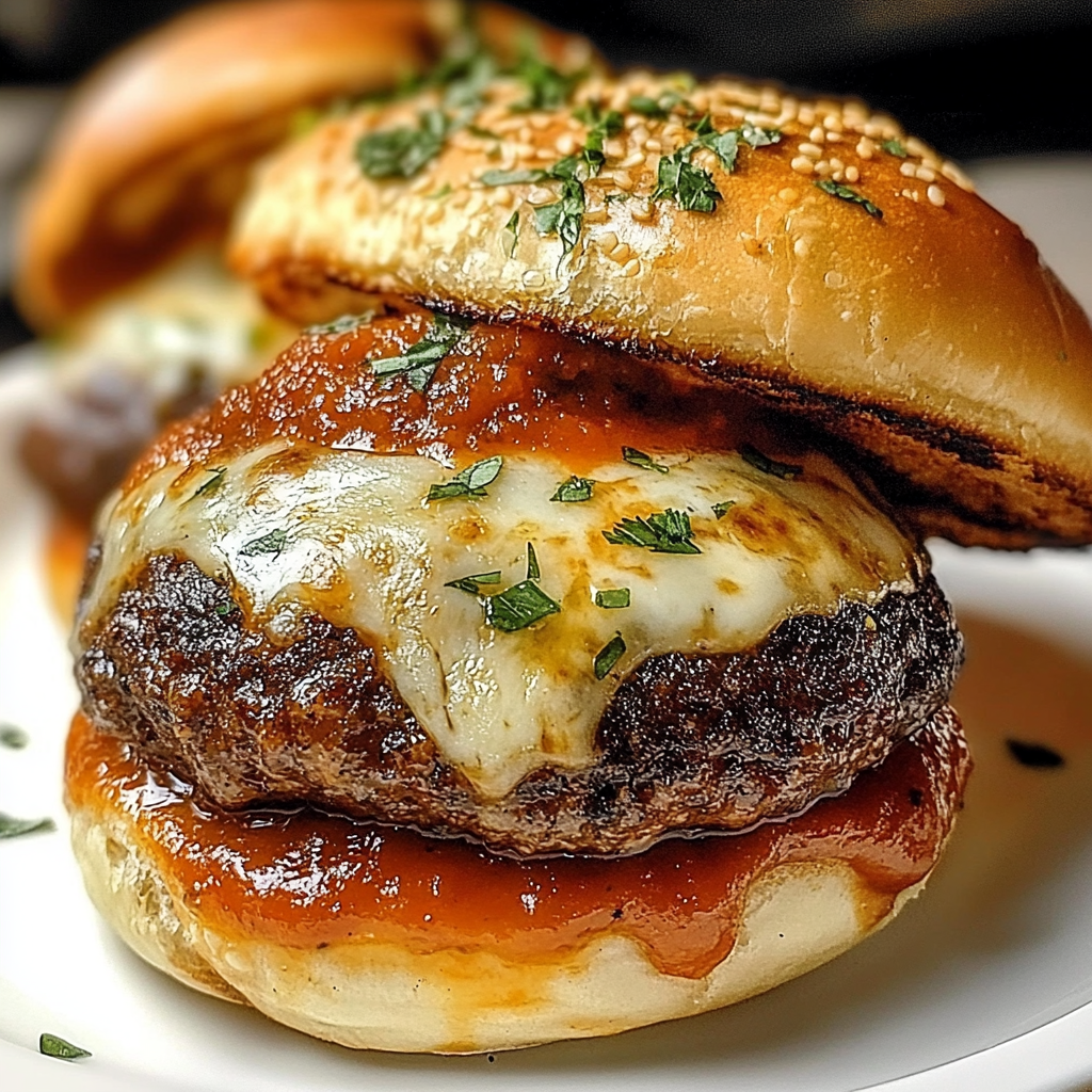 Recipe preparation for Pizza Burgers