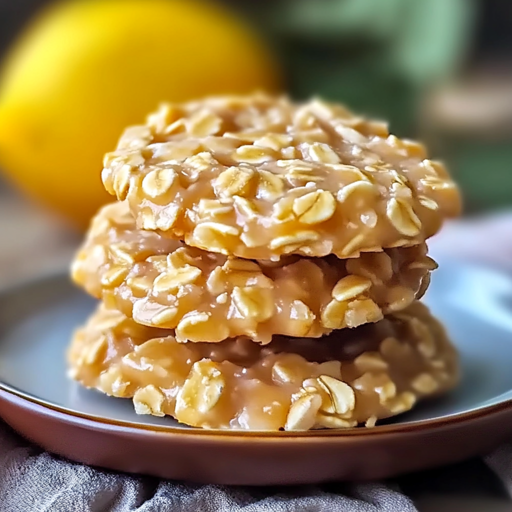 Recipe preparation for Lemon Oatmeal No-Bake Cookies