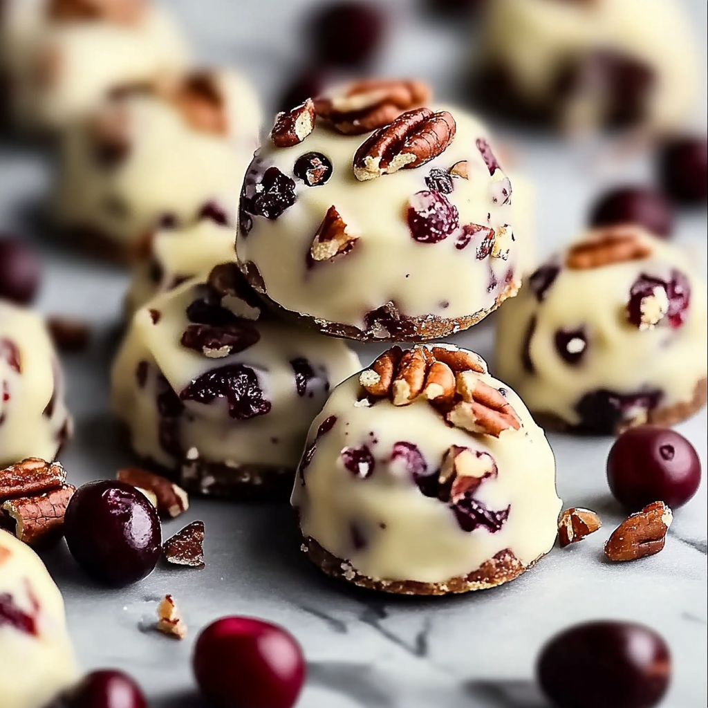 Recipe preparation for White Chocolate Cranberry Pecan Clusters