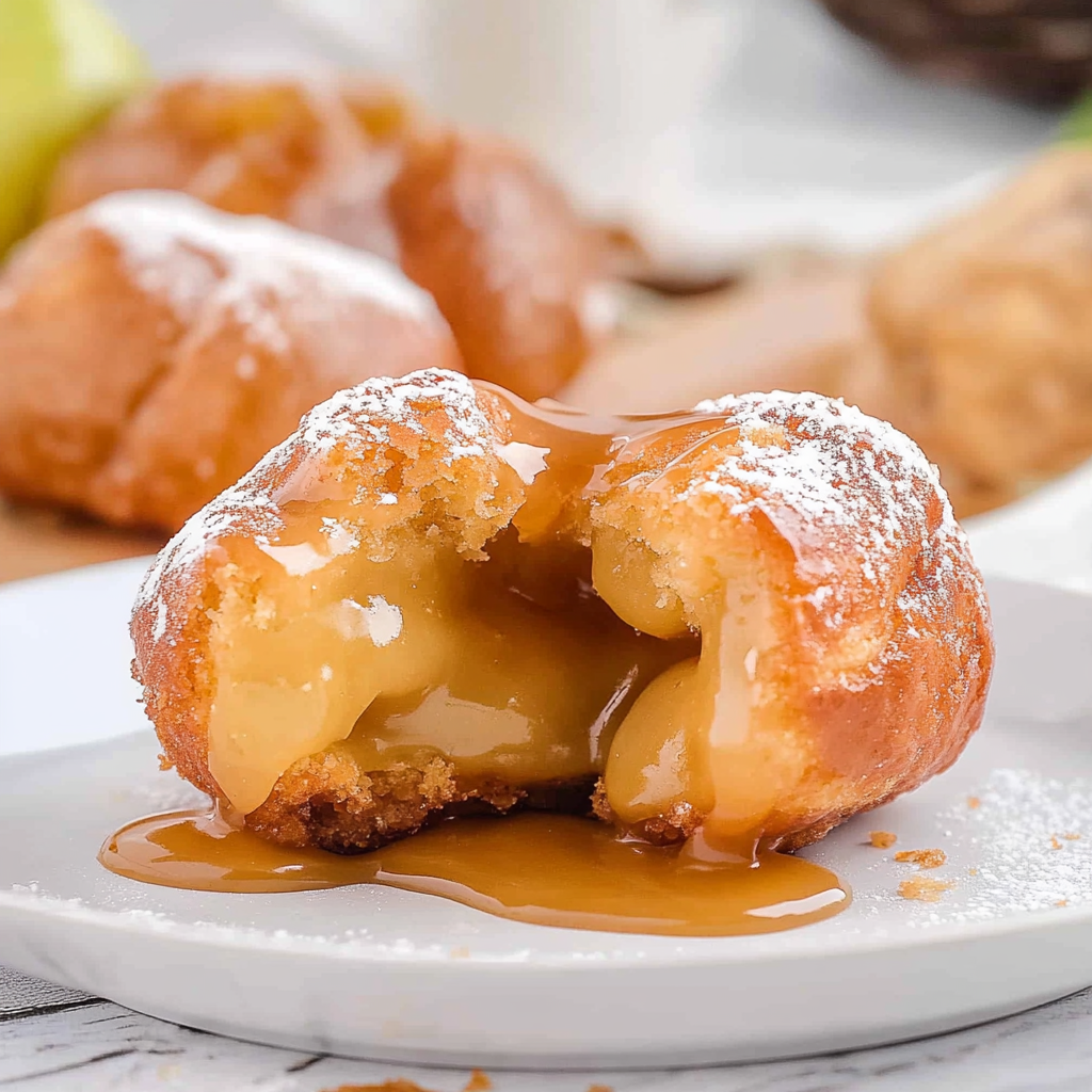 Recipe preparation for Caramel Apple Pie Bombs