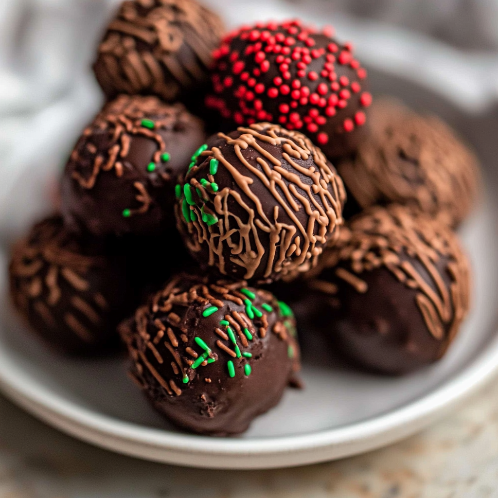 Recipe preparation for 5 Ingredient Amaretto Truffles