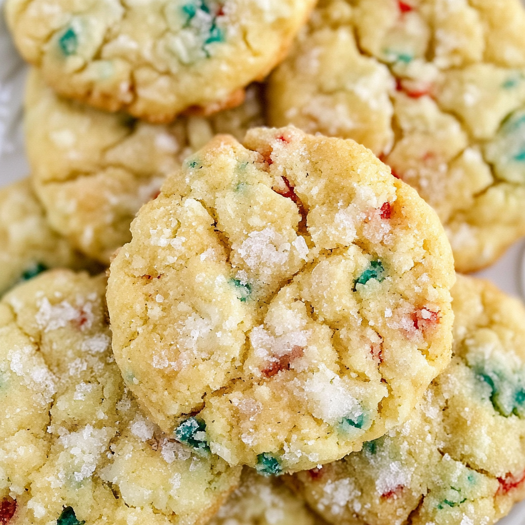 Recipe preparation for Christmas Gooey Butter Cookies